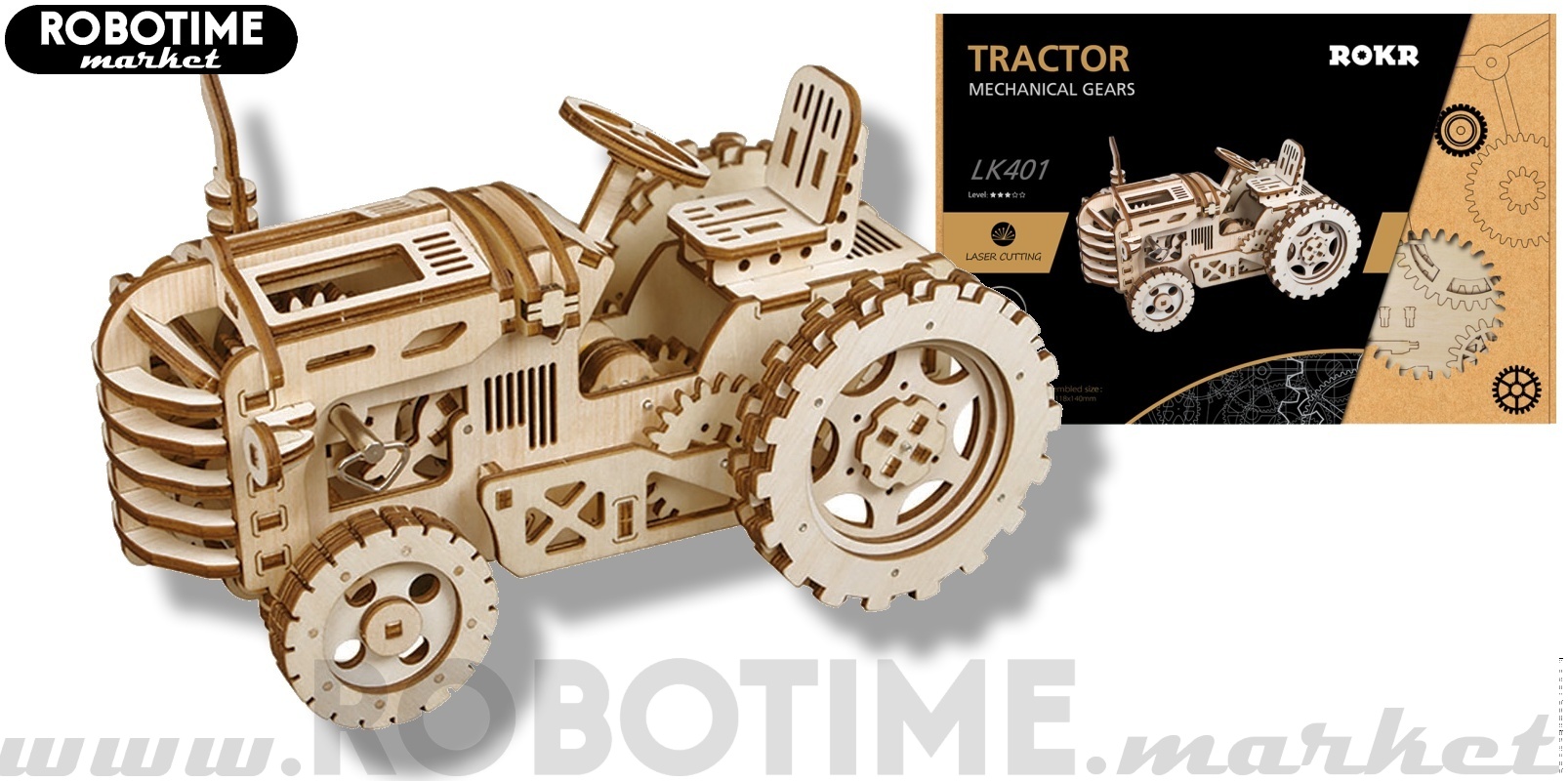 ROBOTIME Rokr 3D Traktor LK401 (136ks)