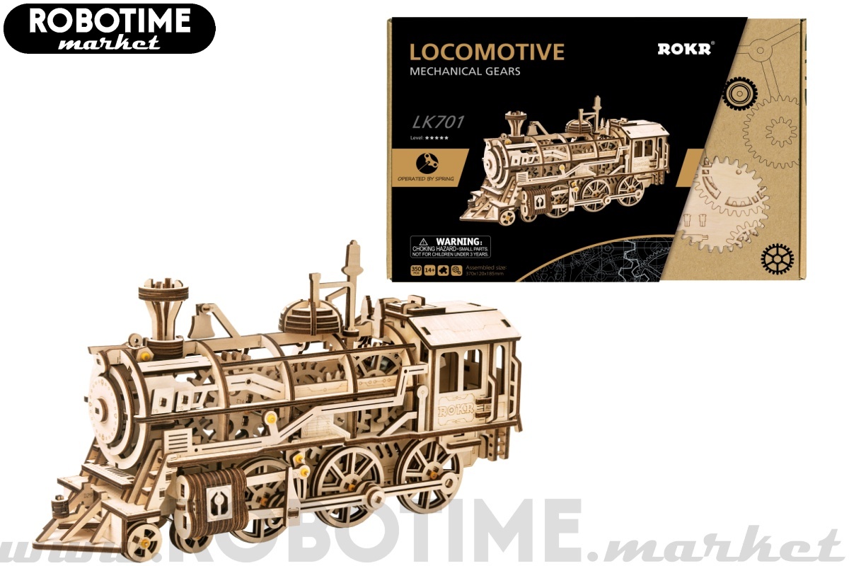 ROBOTIME Rokr 3D Parní lokomotiva LK701 (349ks)