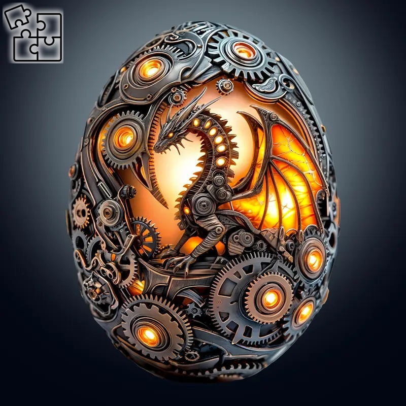 WOODPUZZ Dračí vejce (puzzle)