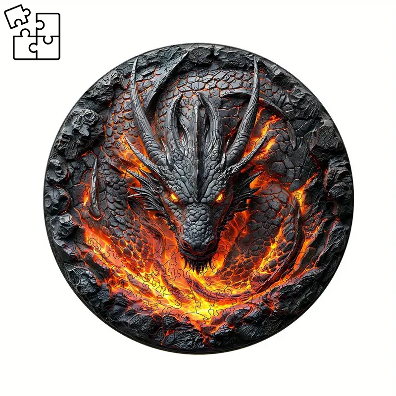 WOODPUZZ Dračí oheň (puzzle)