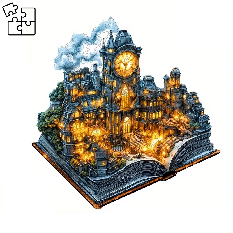 WOODPUZZ Knihovna v knize (puzzle)