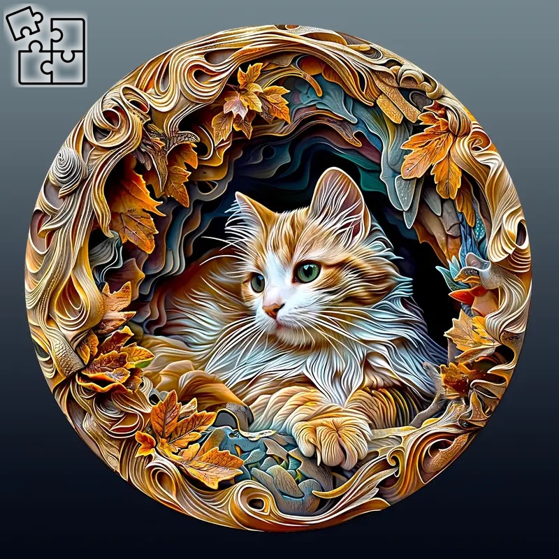 WOODPUZZ Kočka (puzzle)