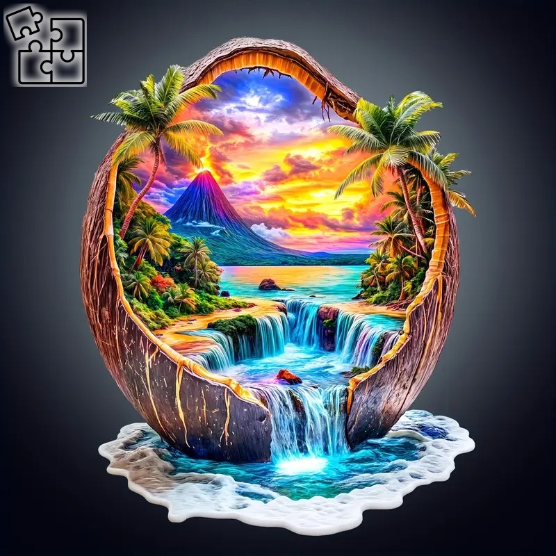 WOODPUZZ Kokos (puzzle)