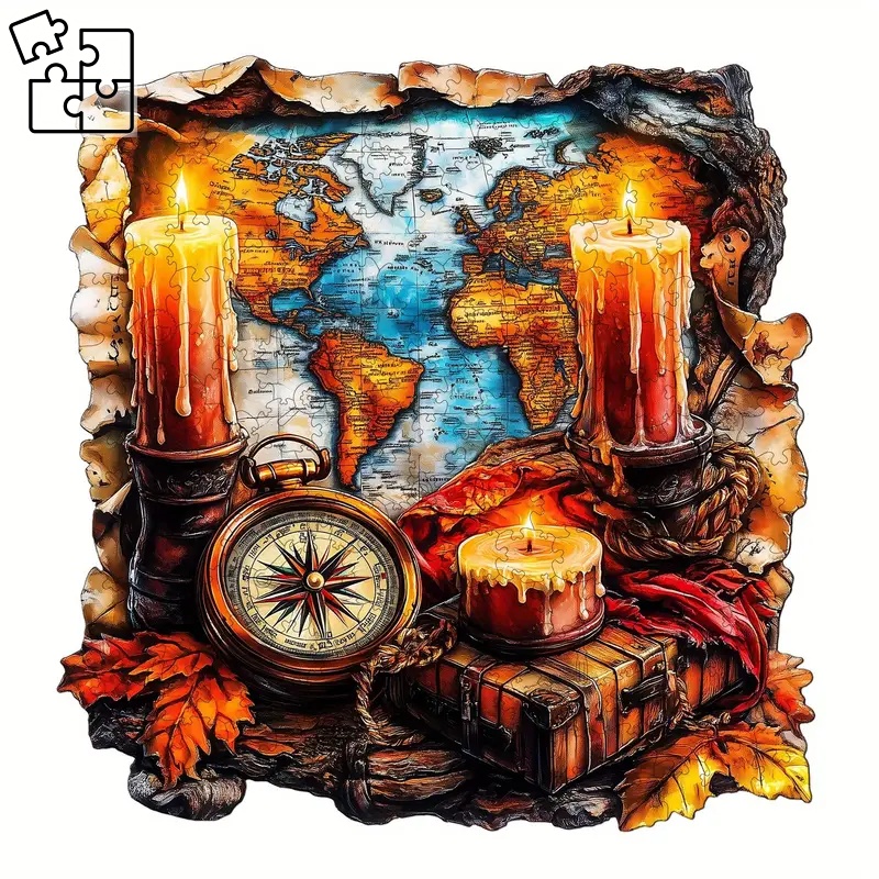 WOODPUZZ Mapa (puzzle)