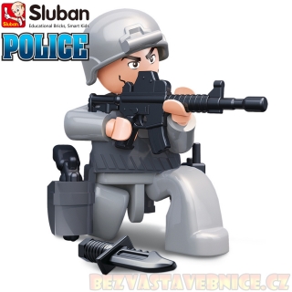 SLUBAN Figurky - Policajt v akci - 1ks v krabičce