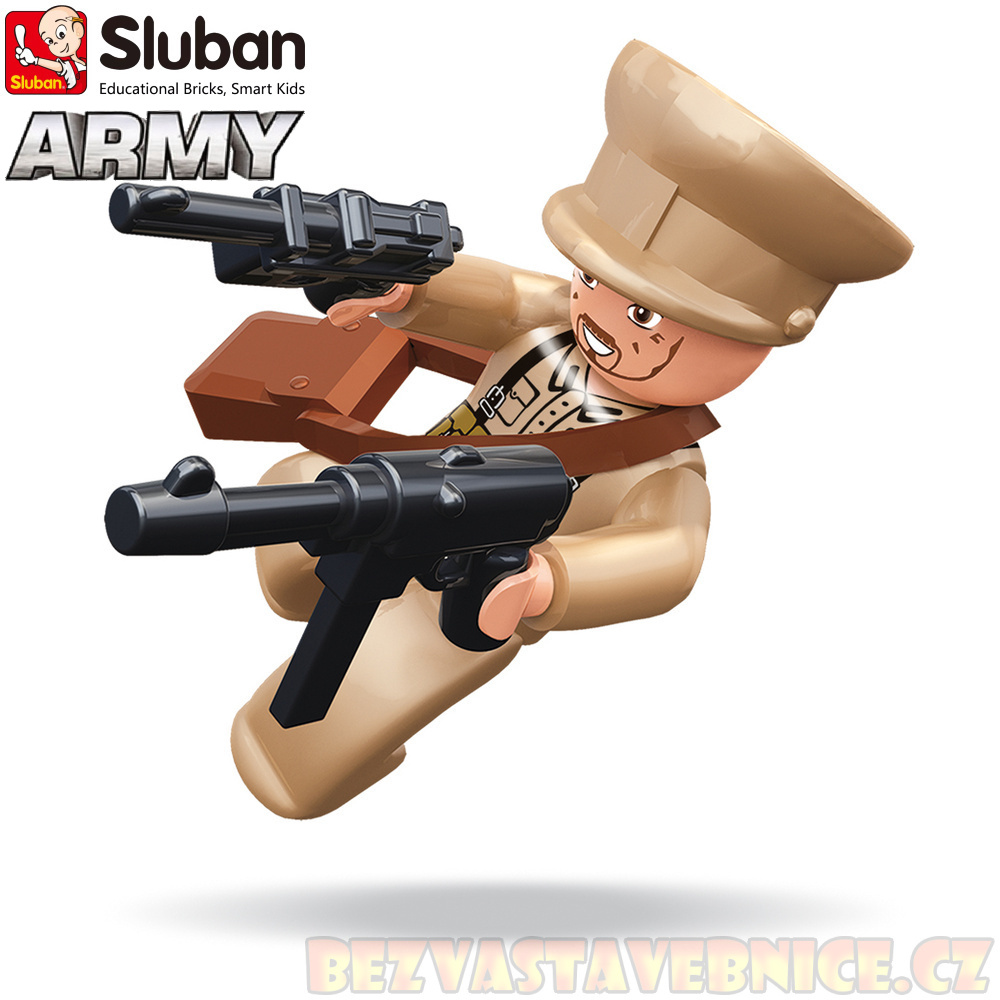 SLUBAN Figurky - Sovětský důstojník WWII - 1ks v krabičce