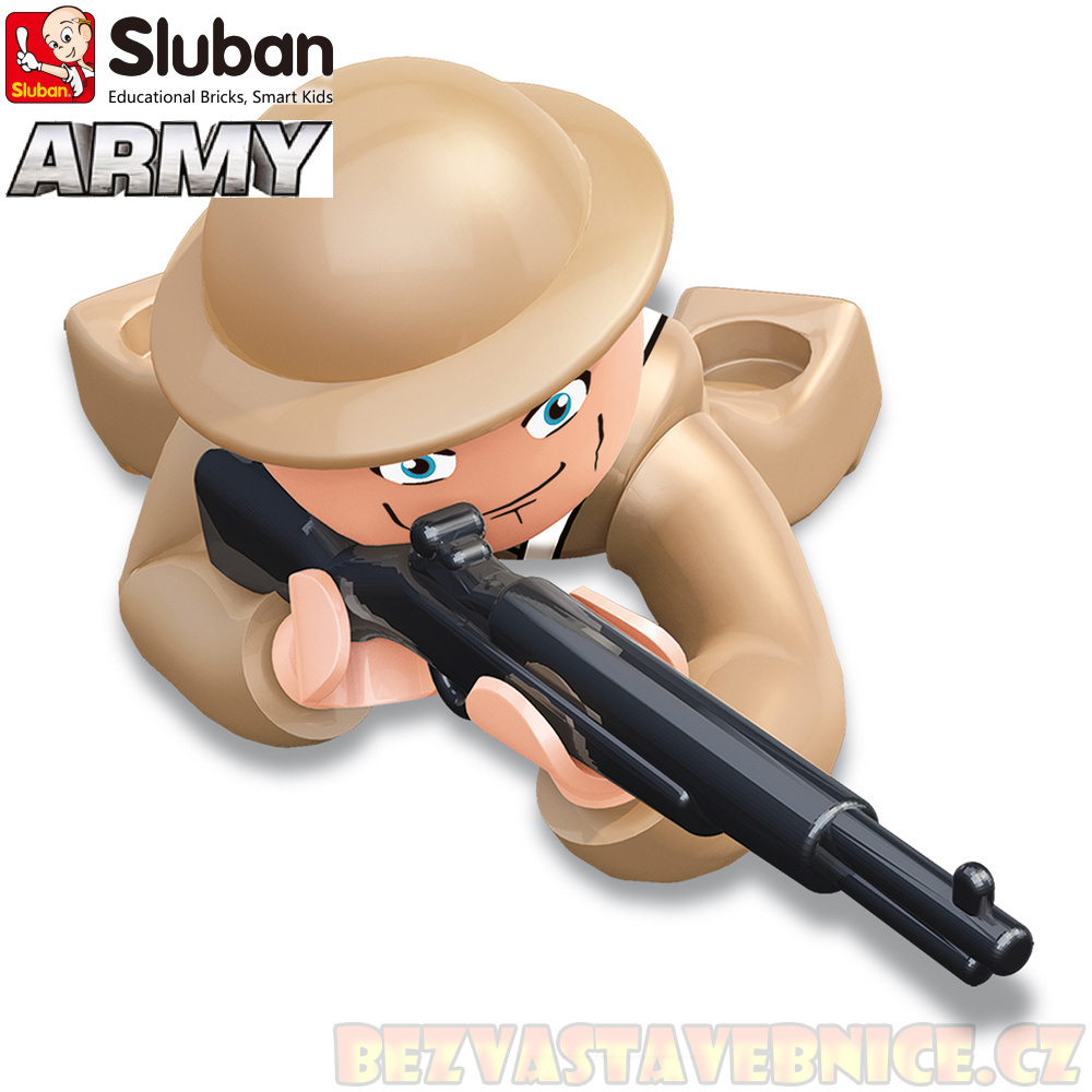 SLUBAN Figurky - Britský sniper WWII - 1ks v krabičce
