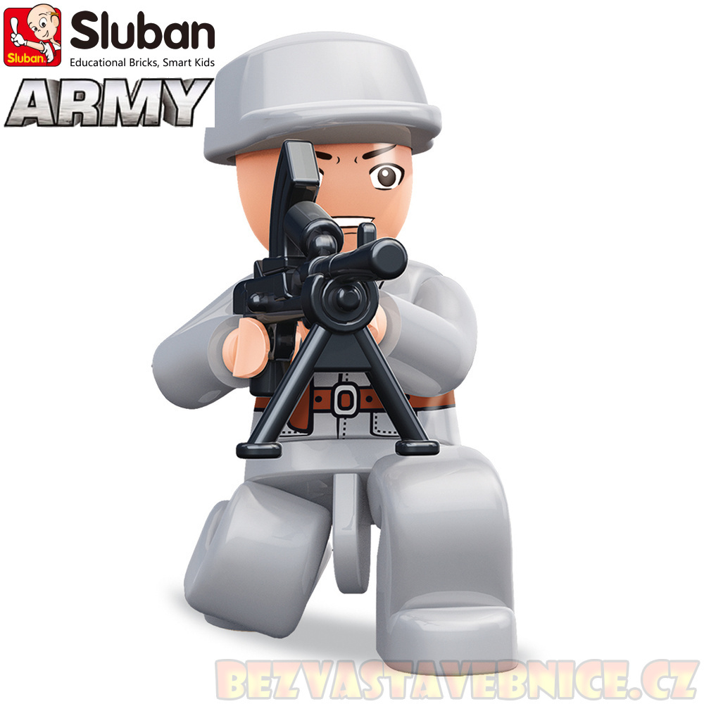 SLUBAN Figurky - Čínský voják WWII - 1ks v krabičce
