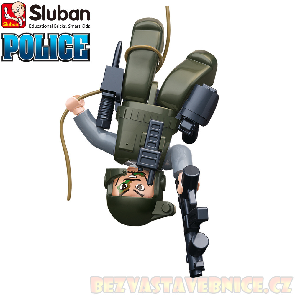 SLUBAN Figurky - Policajt s helmou - 1ks v krabičce