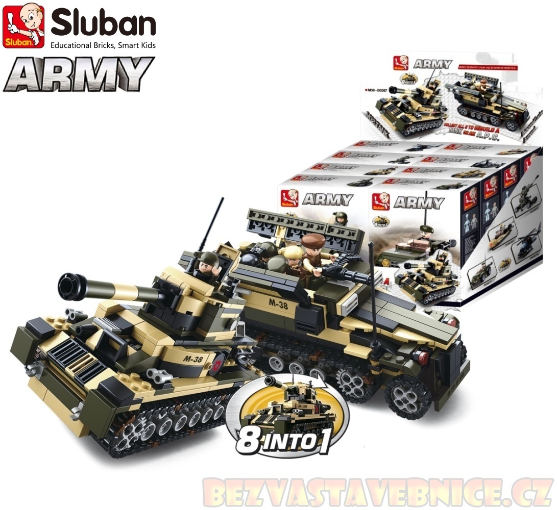 SLUBAN Army 8v1 - Tank/obrněný transportér 8v1