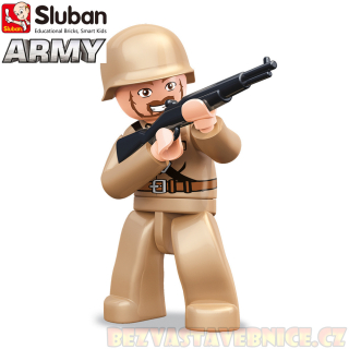 SLUBAN Figurky - Sovětský voják s puškou WWII - 1ks v krabičce