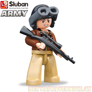 SLUBAN Figurky - US sniper WWII - 1ks v krabičce